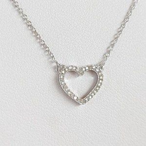 ¼ Carat Diamond Heart Pendant & 18" Cable Chain